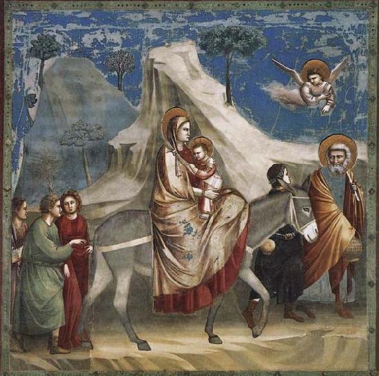 Flight into Egypt, GIOTTO di Bondone